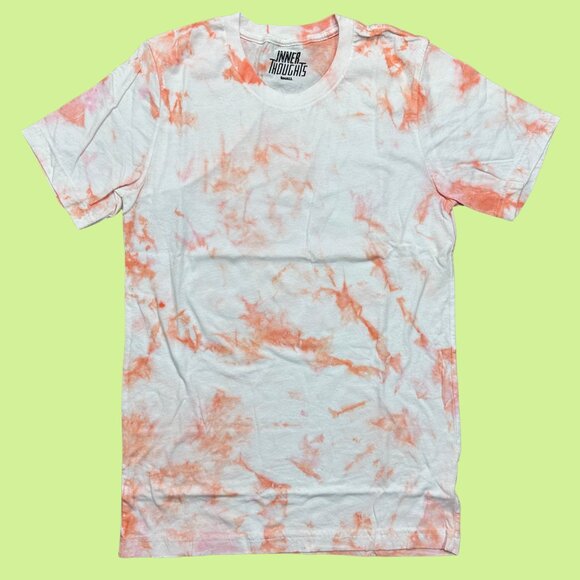 Inner Thoughts Orange Tie Dye Tee with "I Did It For Me" Design in Pink - Picture 3 of 3